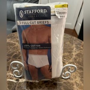 Stafford Essential- (3) Men’s Full-Cut Briefs